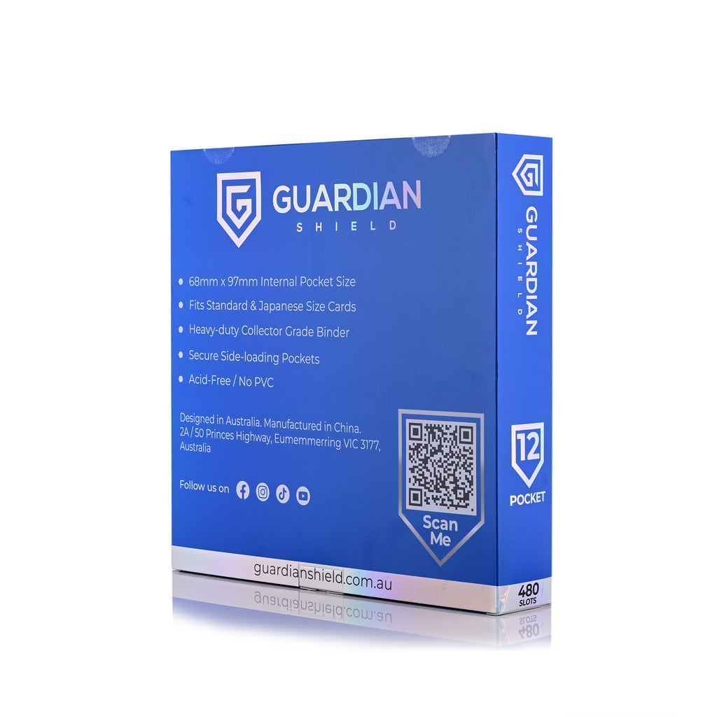 Guardian Shield Zip Binder 12 Pocket Blue