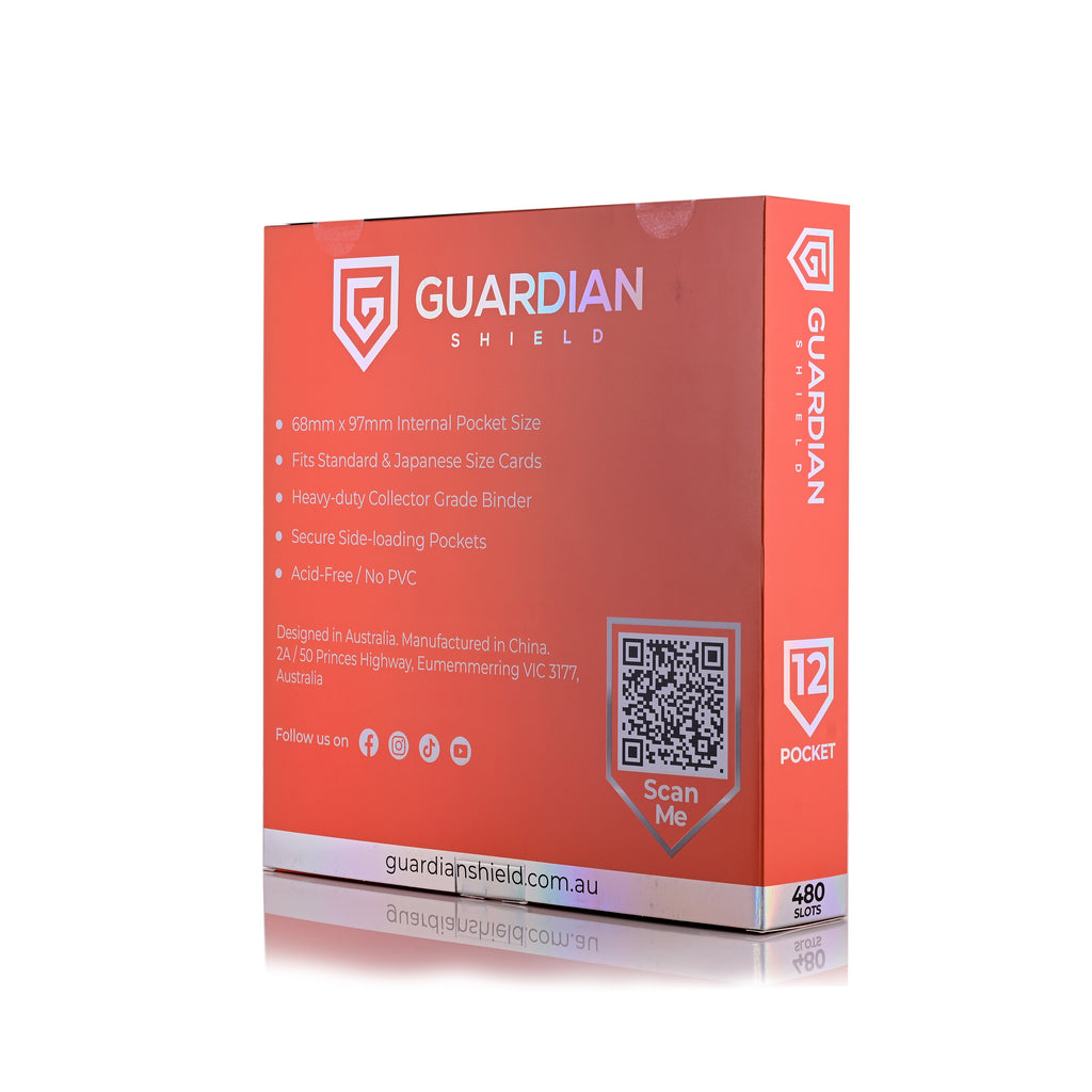 Guardian Shield Zip Binder 12 Pocket Orange