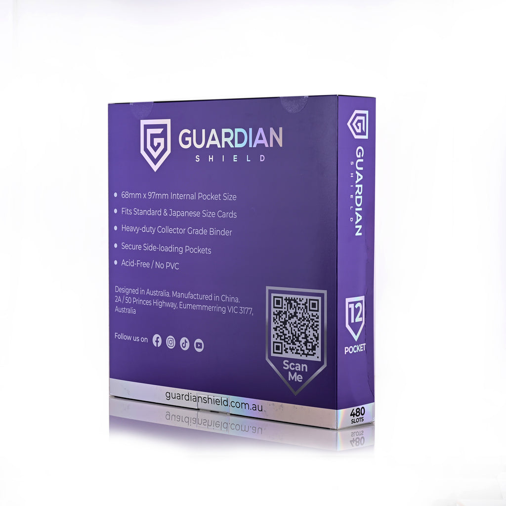 Guardian Shield Zip Binder 12 Pocket Purple