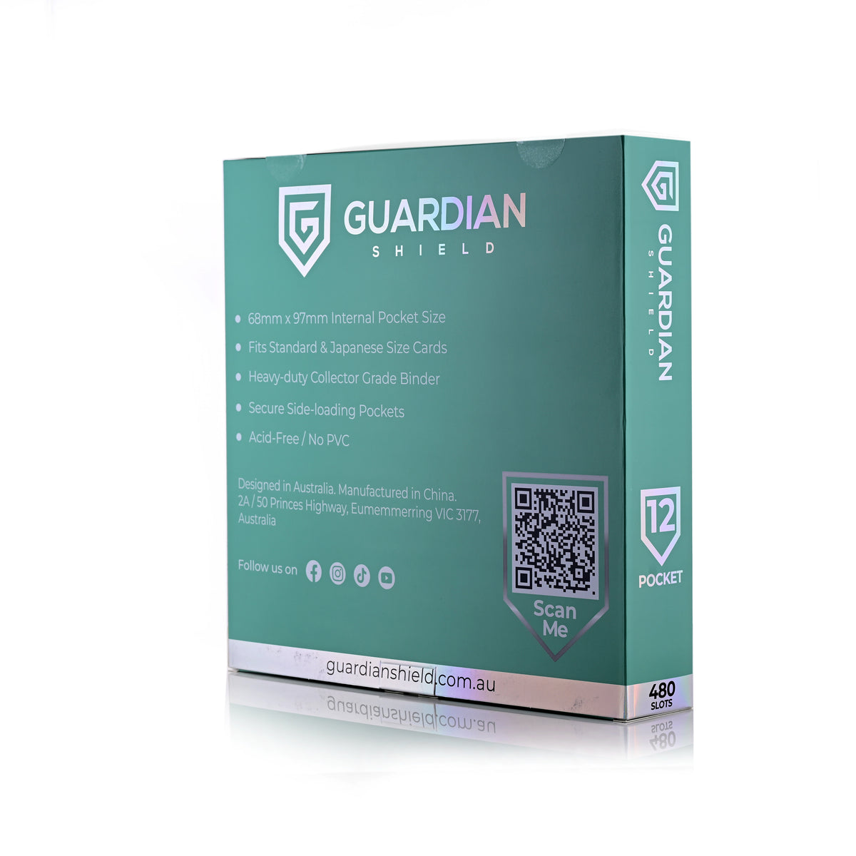 Guardian Shield Zip Binder 12 Pocket Turquoise
