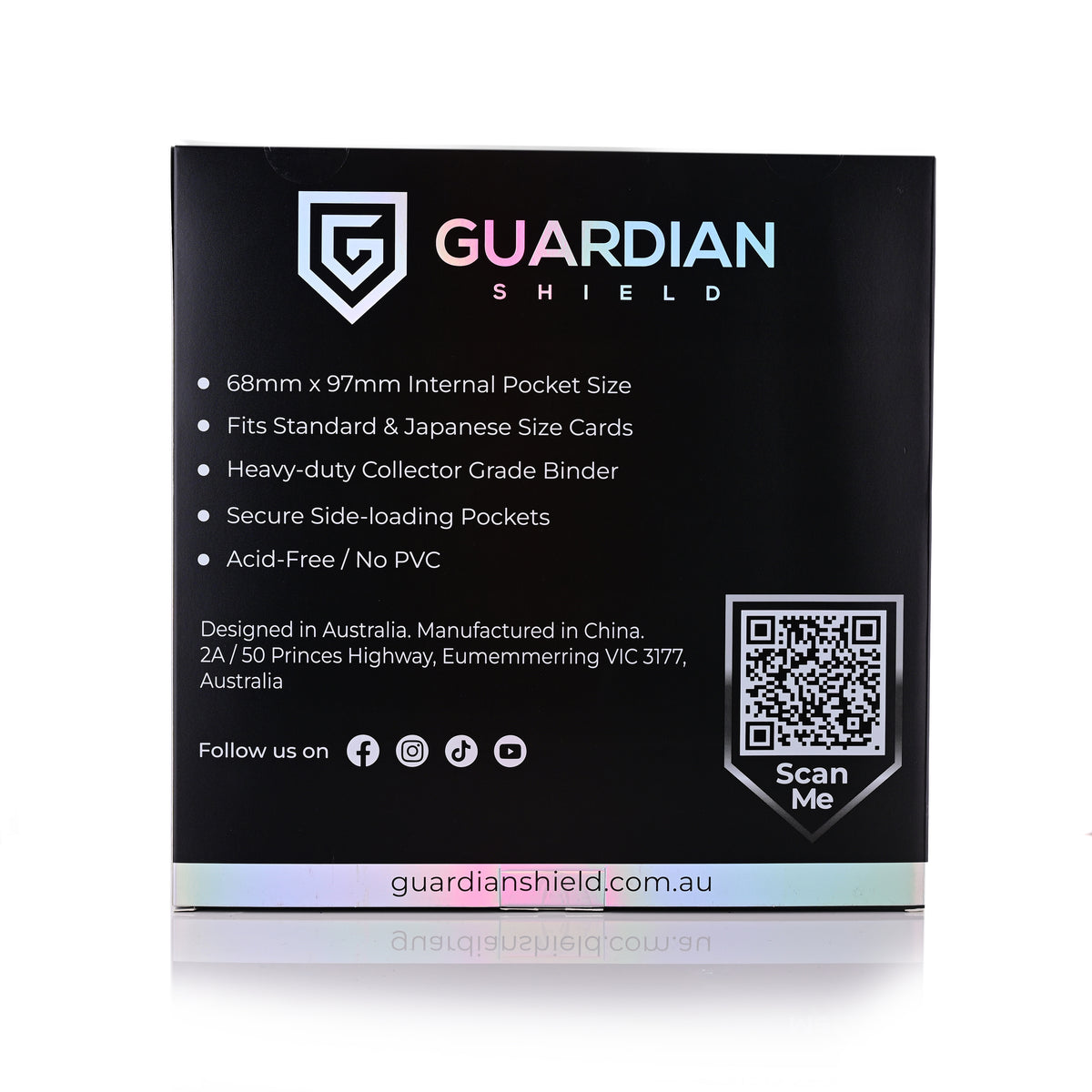 Guardian Shield Zip Binder 12 Pocket Black