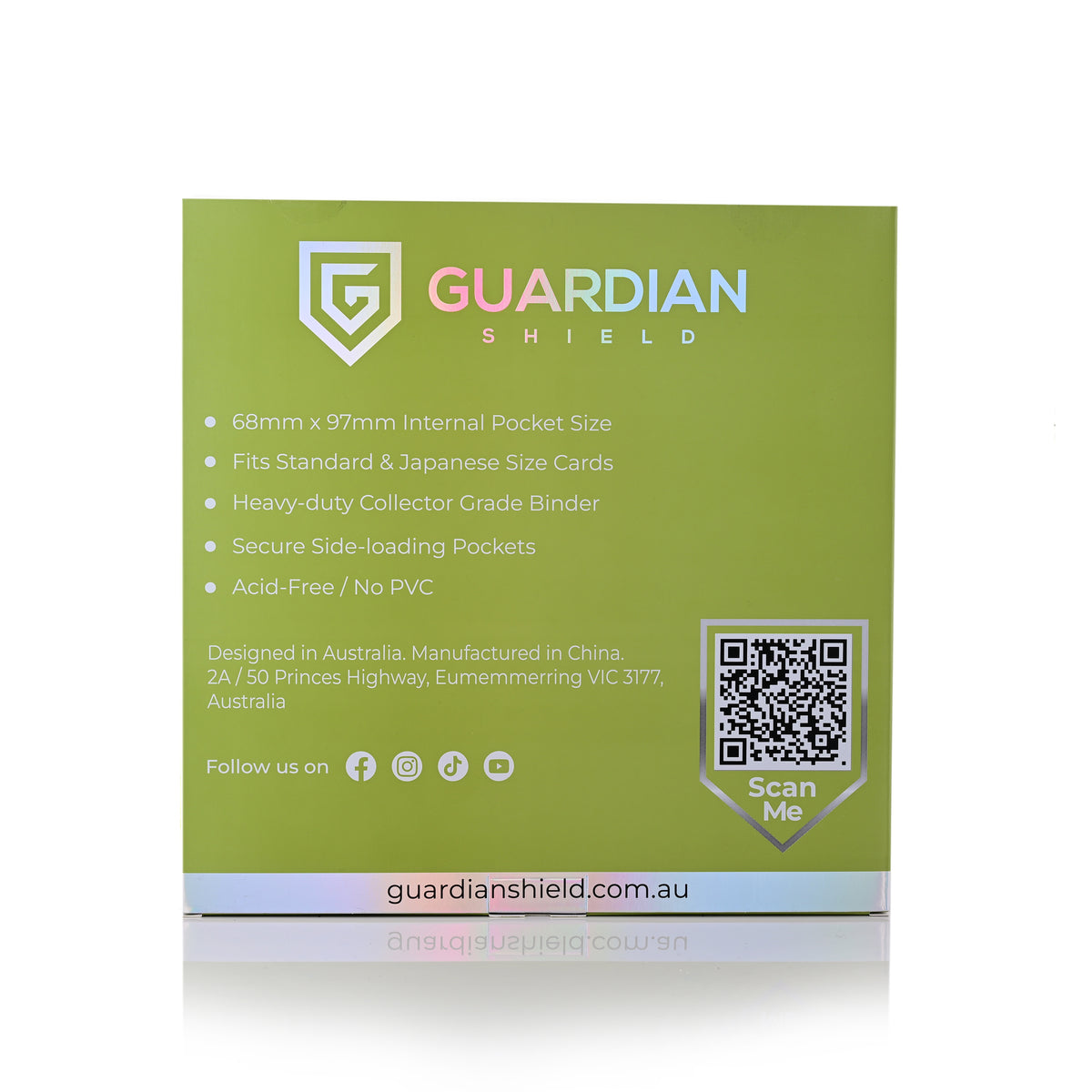 Guardian Shield Zip Binder 12 Pocket Green
