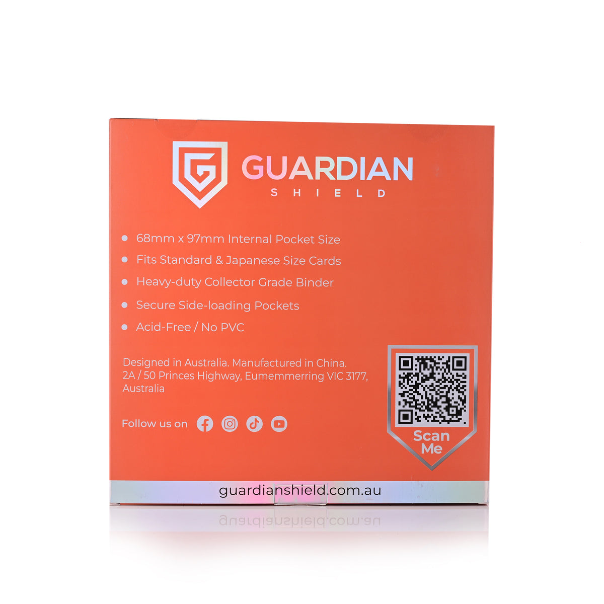 Guardian Shield Zip Binder 12 Pocket Orange