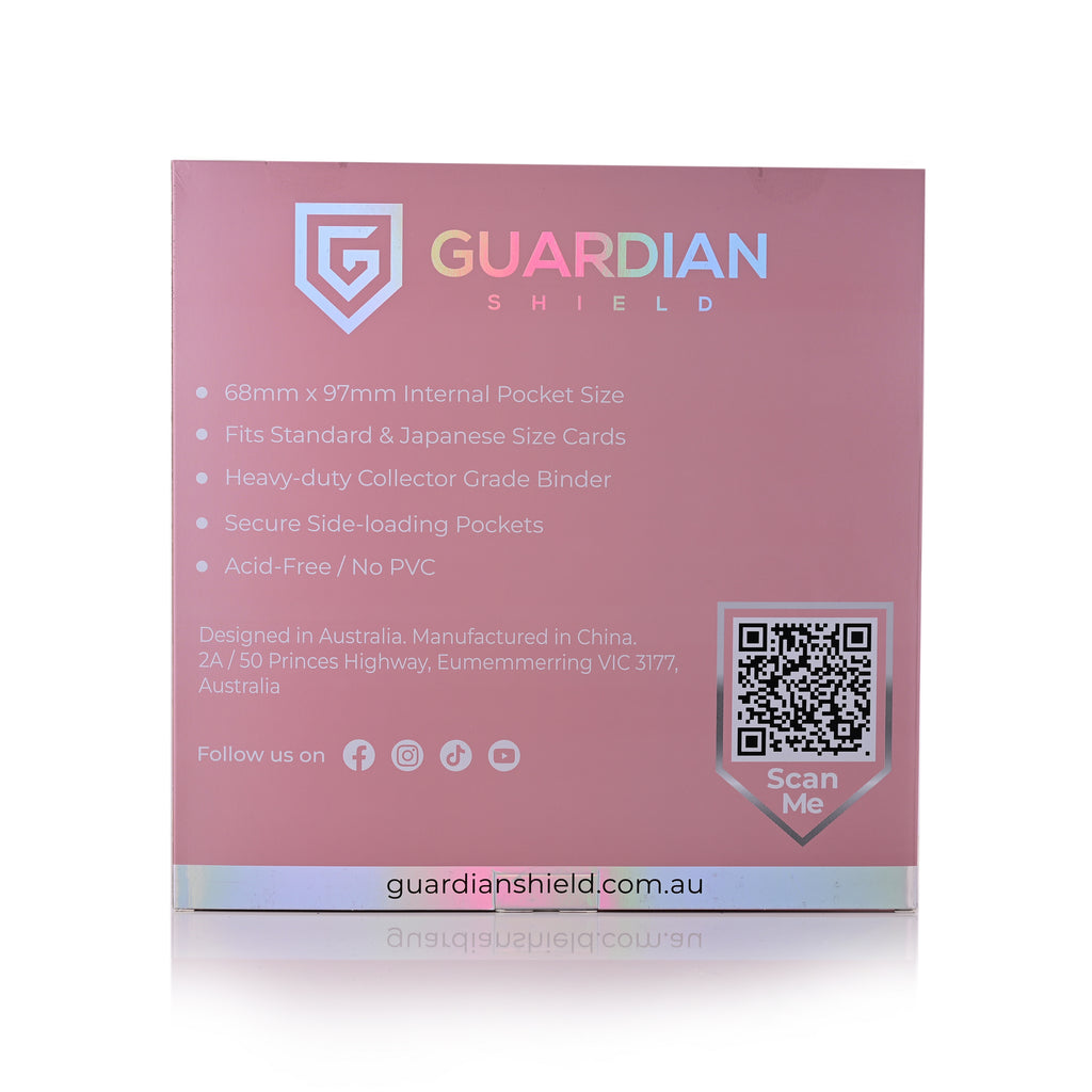 Guardian Shield Zip Binder 12 Pocket Pink