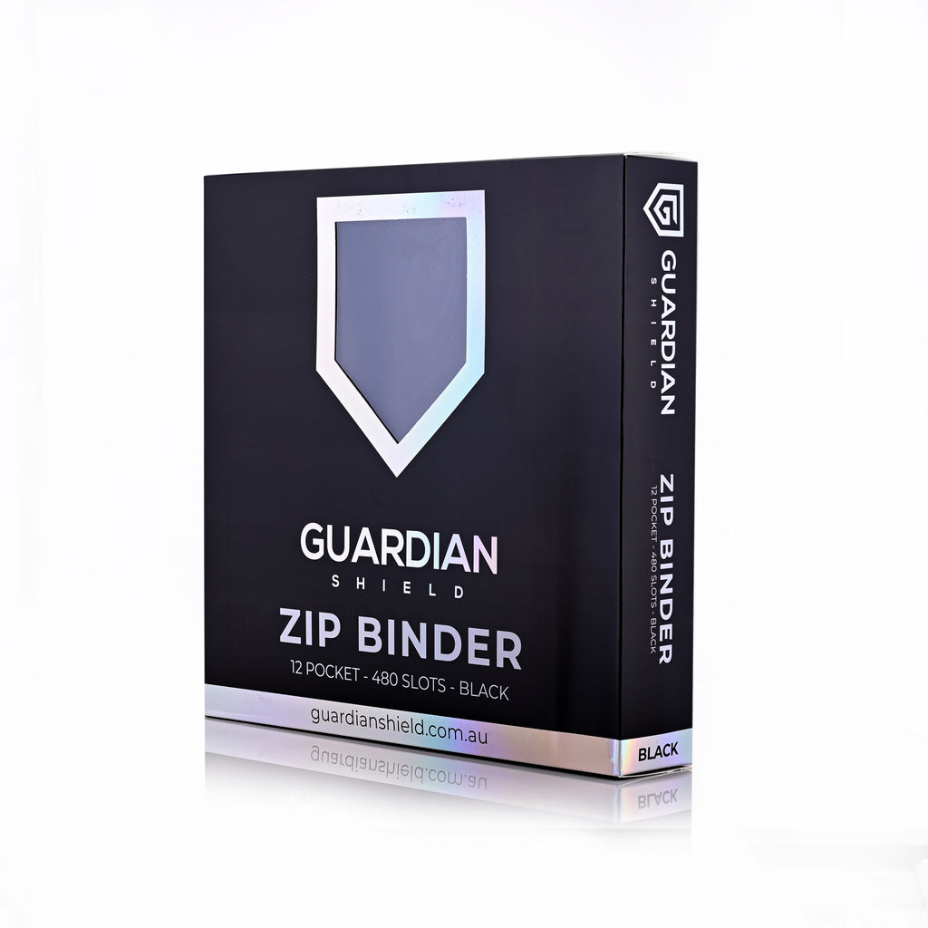 Guardian Shield Zip Binder 12 Pocket Black