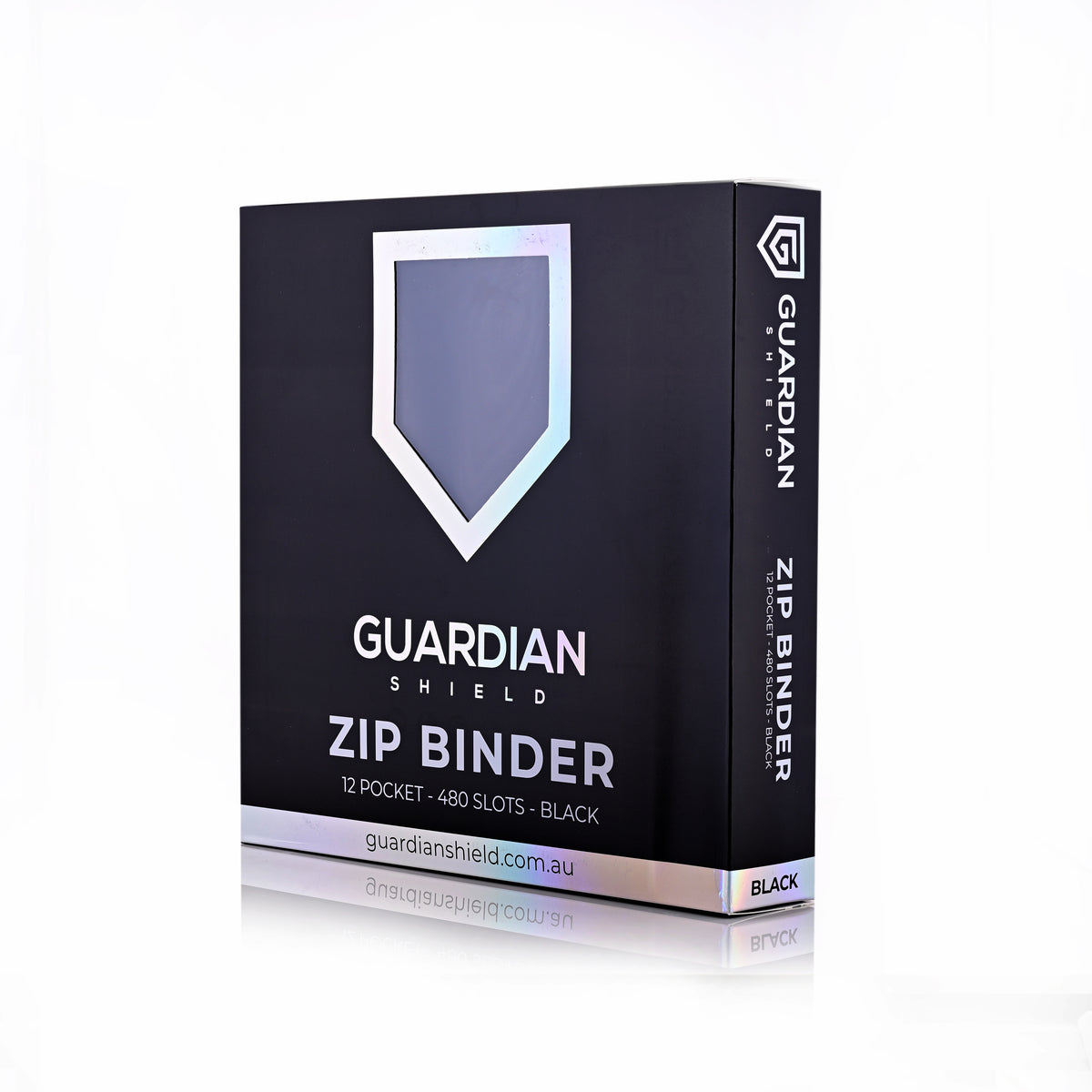 Guardian Shield Zip Binder 12 Pocket Black