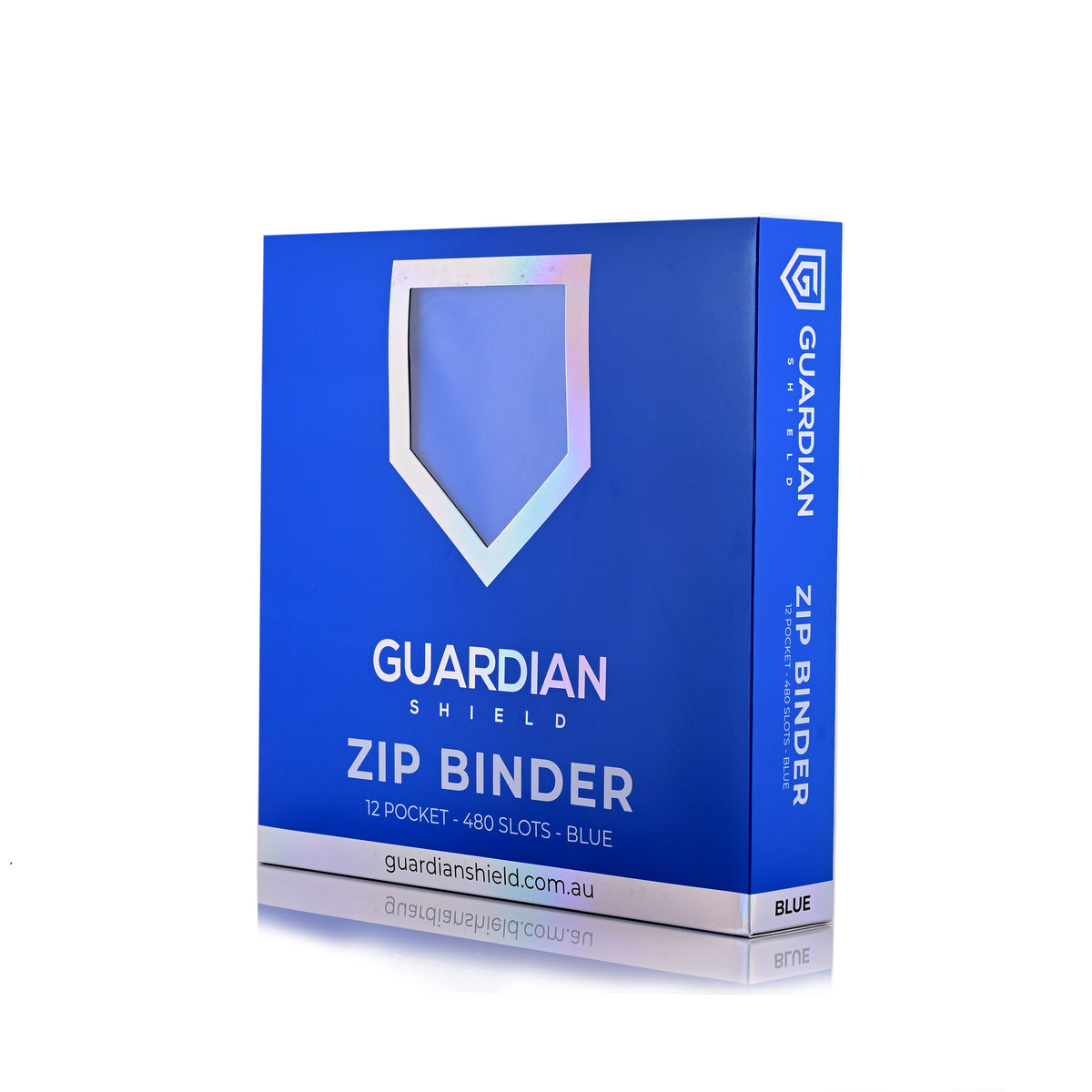 Guardian Shield Zip Binder 12 Pocket Blue