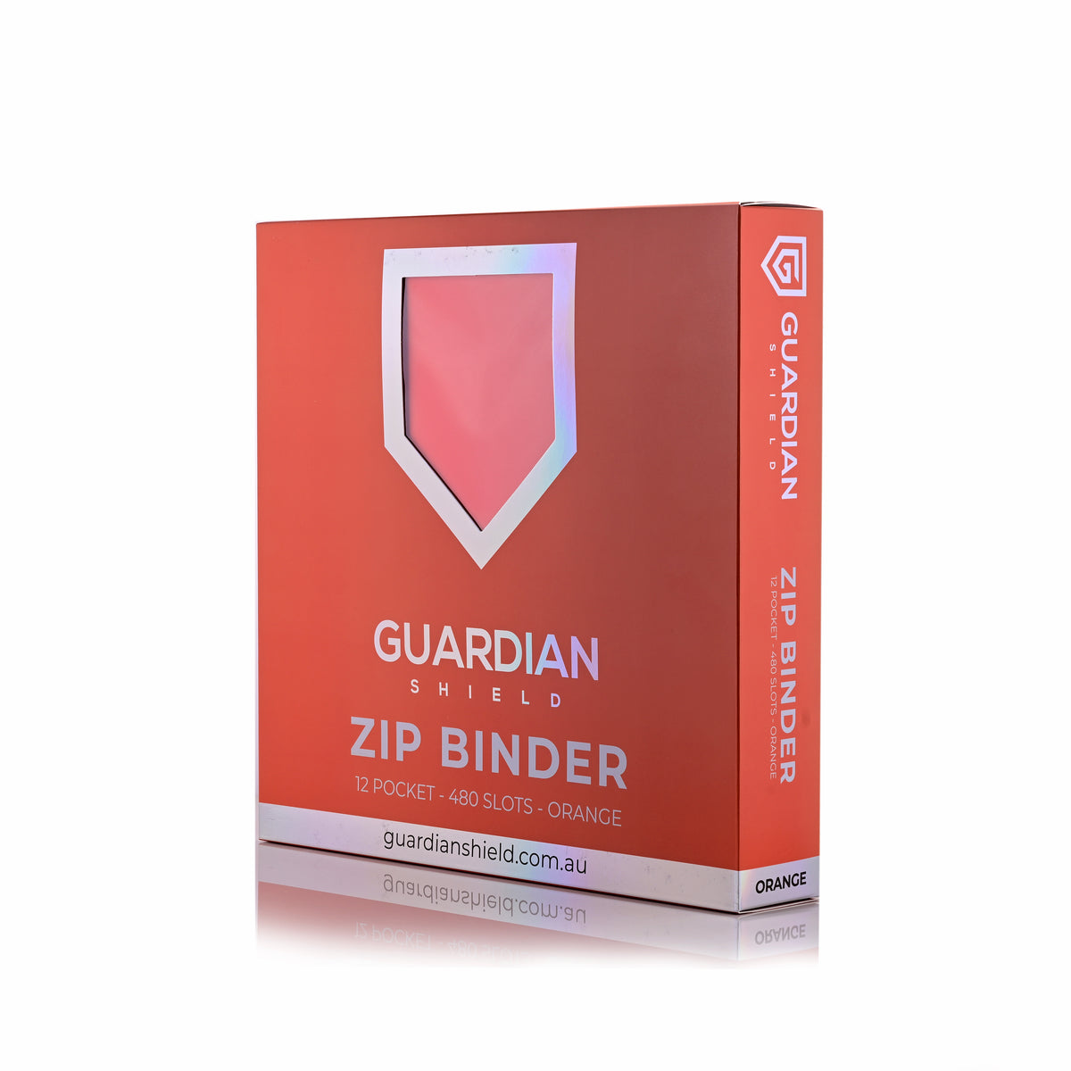 Guardian Shield Zip Binder 12 Pocket Orange