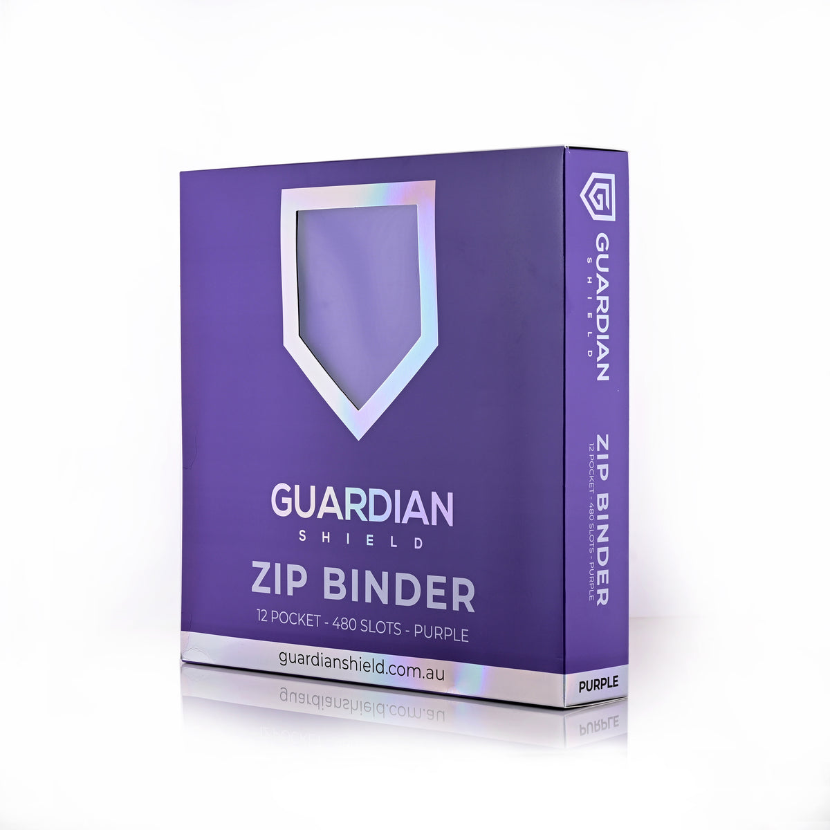 Guardian Shield Zip Binder 12 Pocket Purple