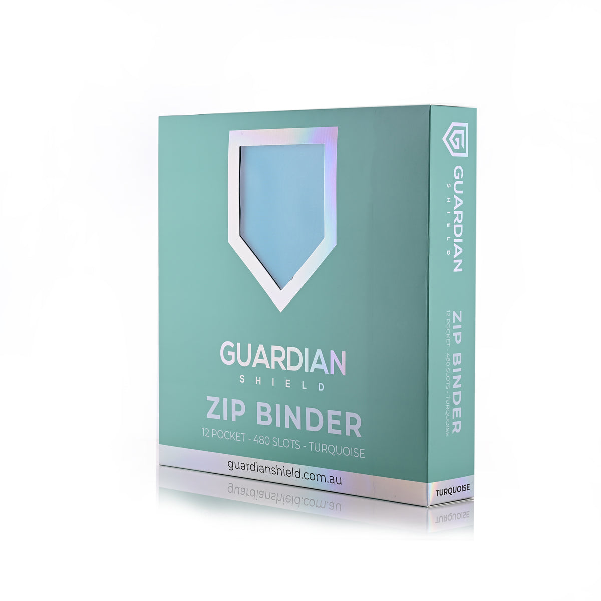 Guardian Shield Zip Binder 12 Pocket Turquoise