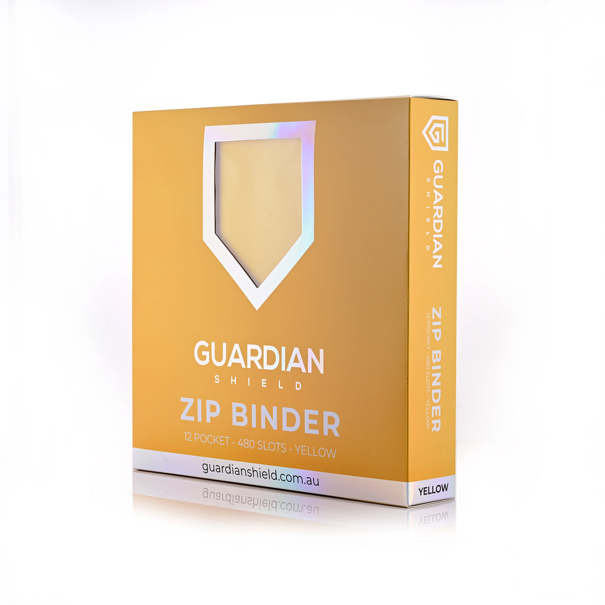 Guardian Shield Zip Binder 12 Pocket Yellow