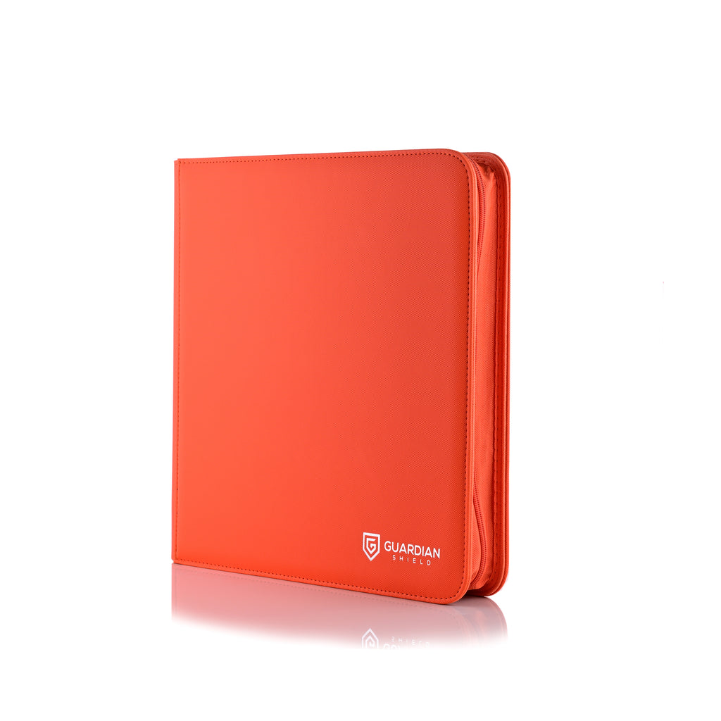 Guardian Shield Zip Binder 12 Pocket Orange
