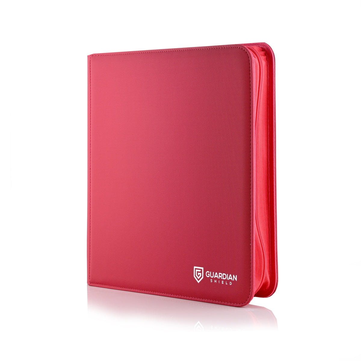 Guardian Shield Zip Binder 12 Pocket Red