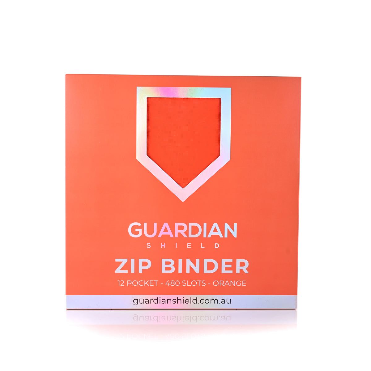 Guardian Shield Zip Binder 12 Pocket Orange