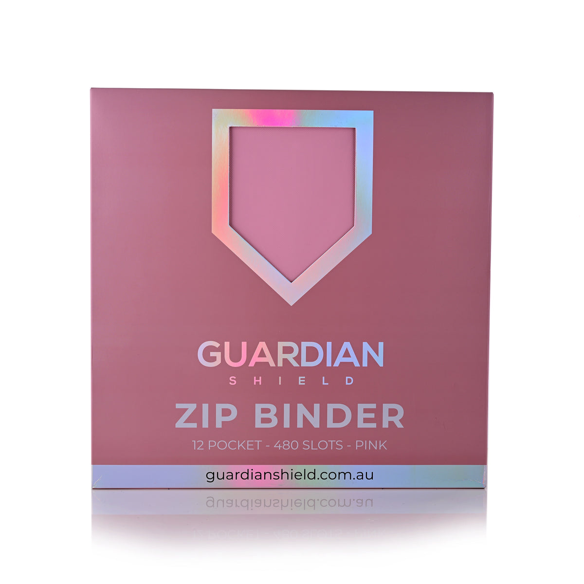 Guardian Shield Zip Binder 12 Pocket Pink