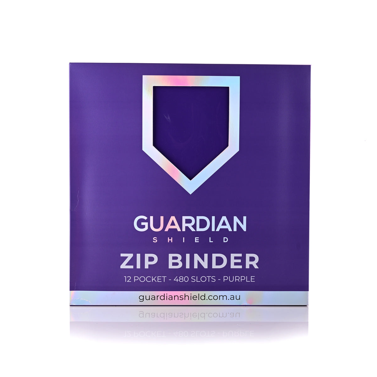 Guardian Shield Zip Binder 12 Pocket Purple
