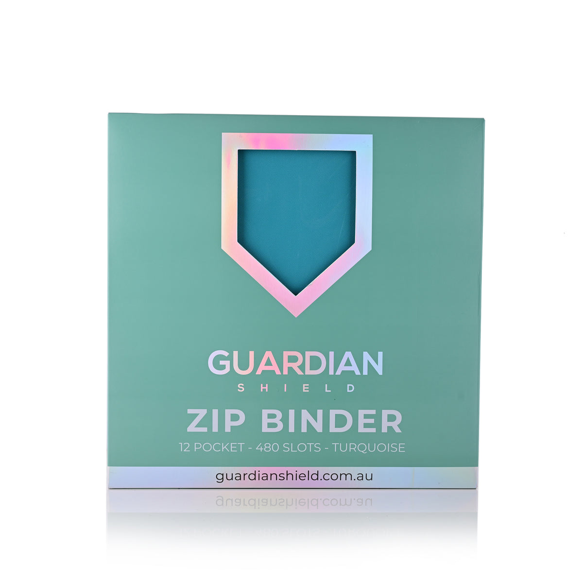 Guardian Shield Zip Binder 12 Pocket Turquoise