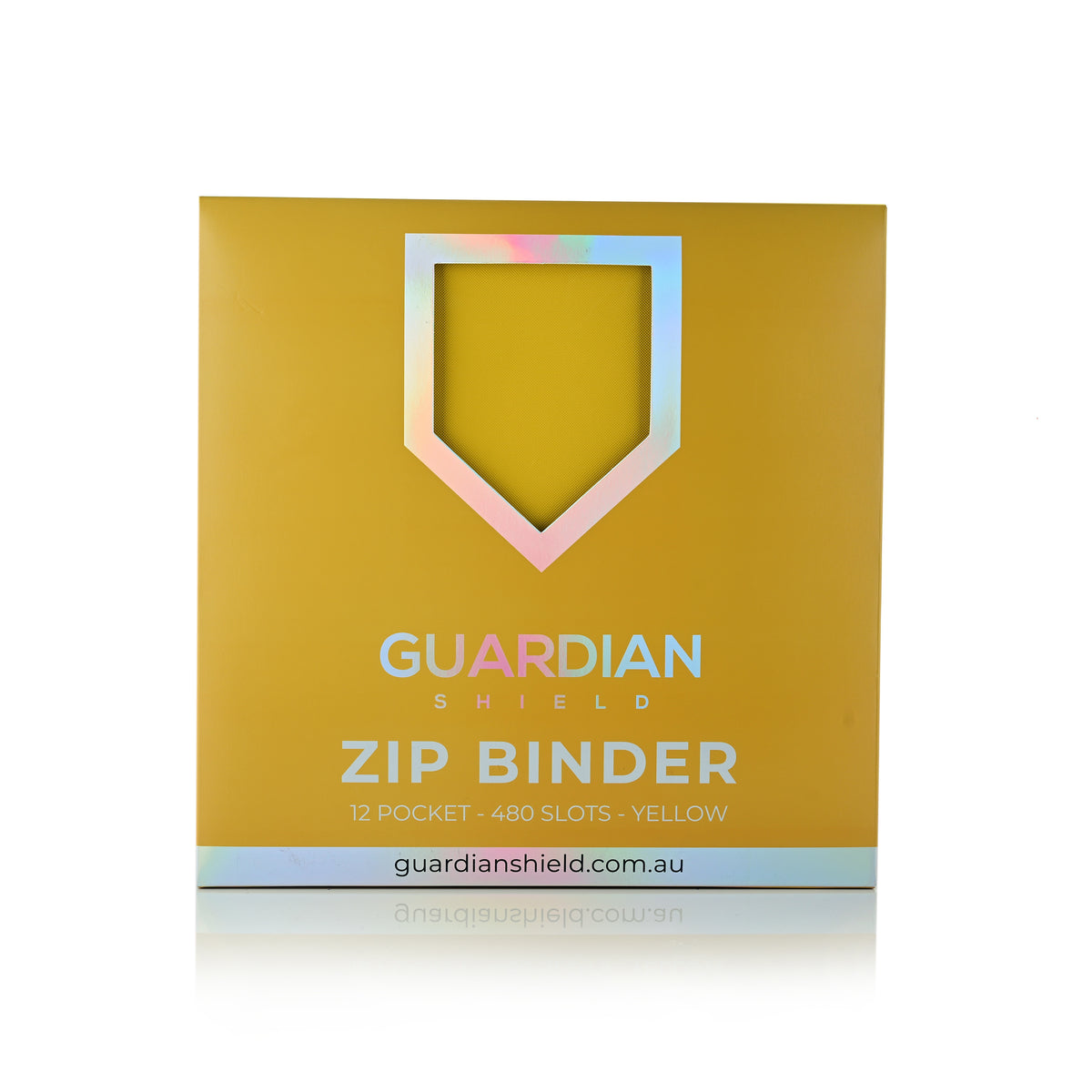 Guardian Shield Zip Binder 12 Pocket Yellow