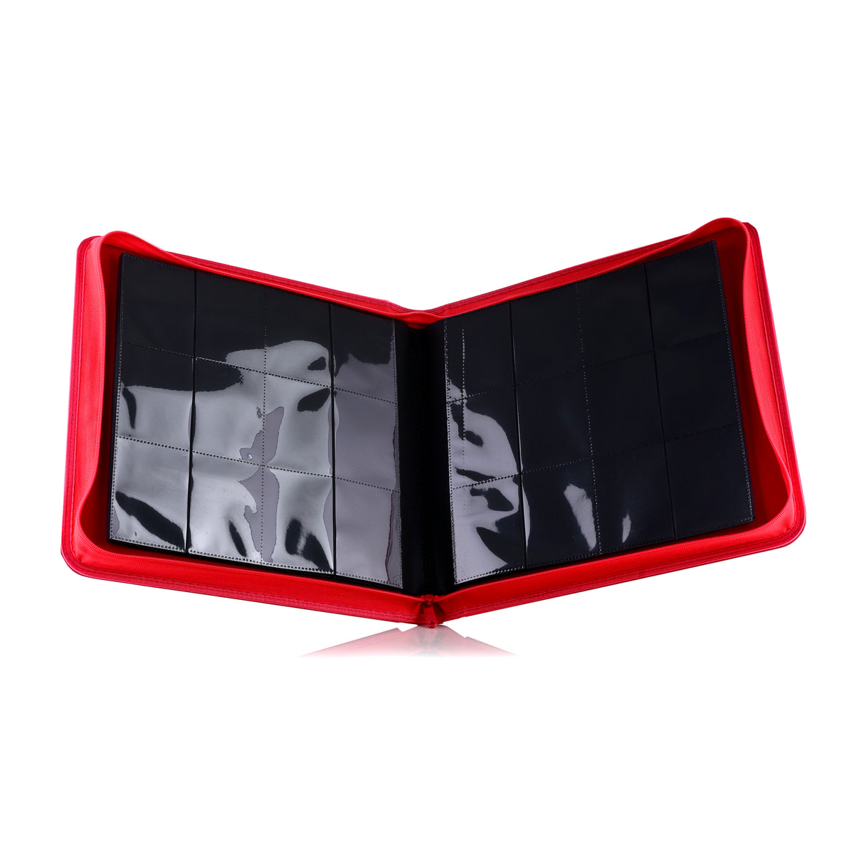 Guardian Shield Zip Binder 12 Pocket Red