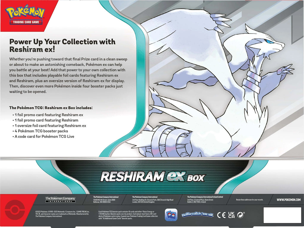 Pokemon Reshiram ex Box