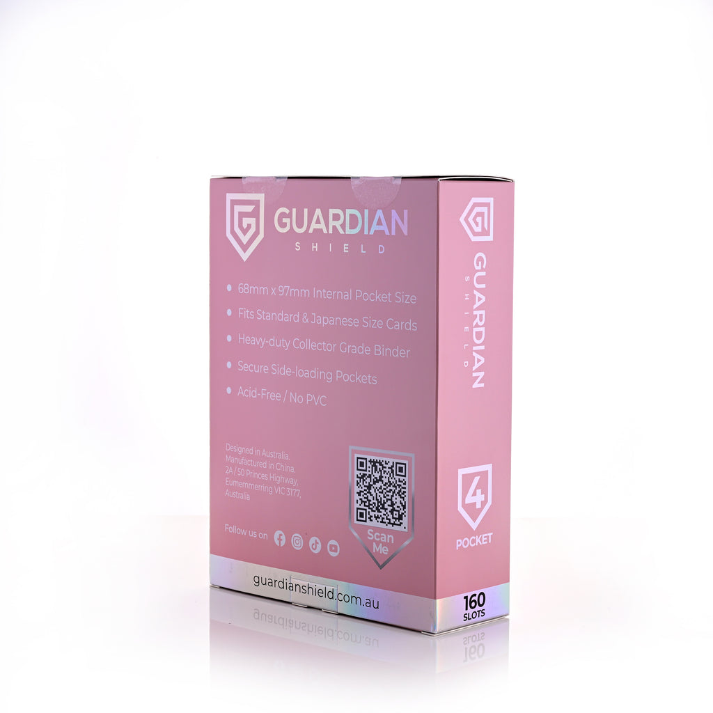 Guardian Shield Zip Binder 4 Pocket Pink