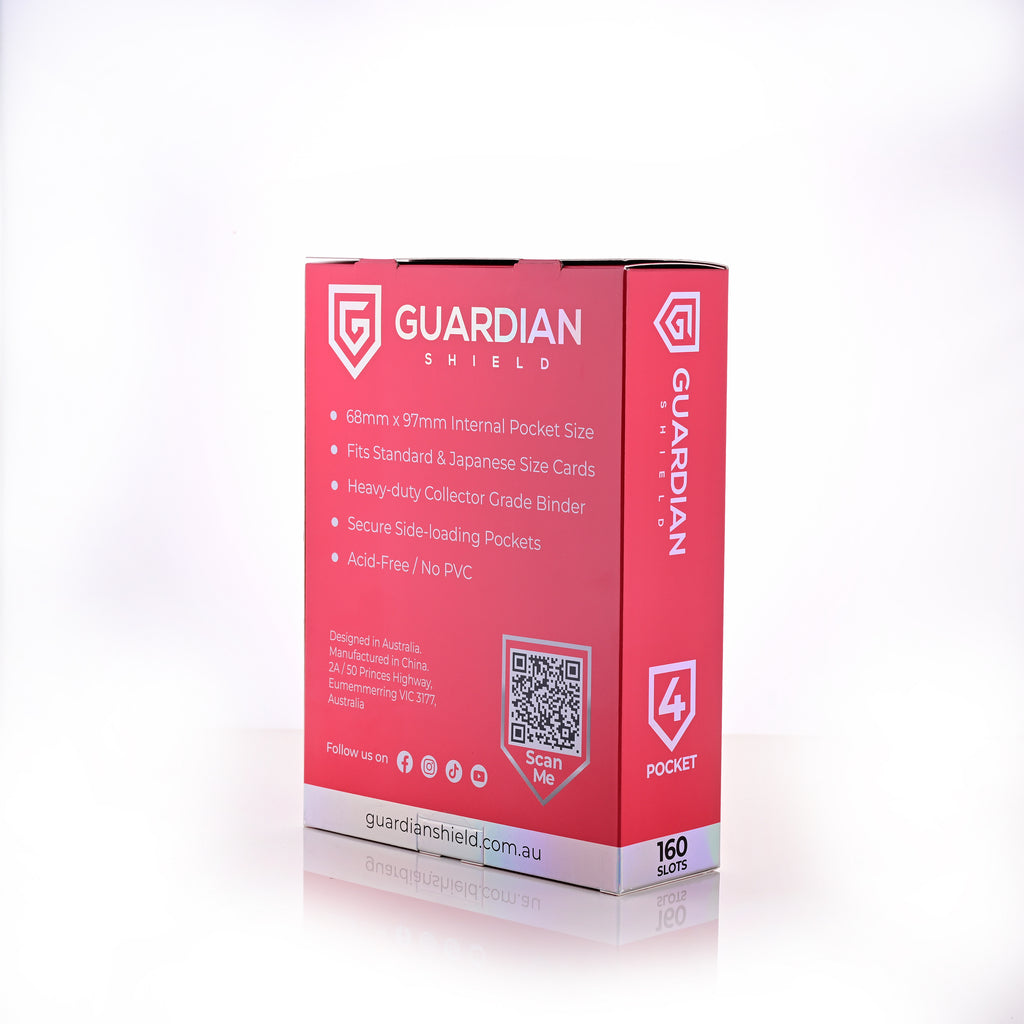 Guardian Shield Zip Binder 4 Pocket Red