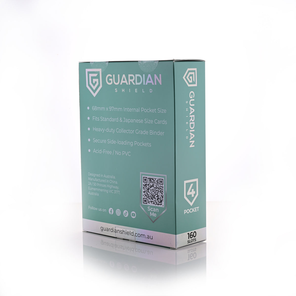 Guardian Shield Zip Binder 4 Pocket Turquoise