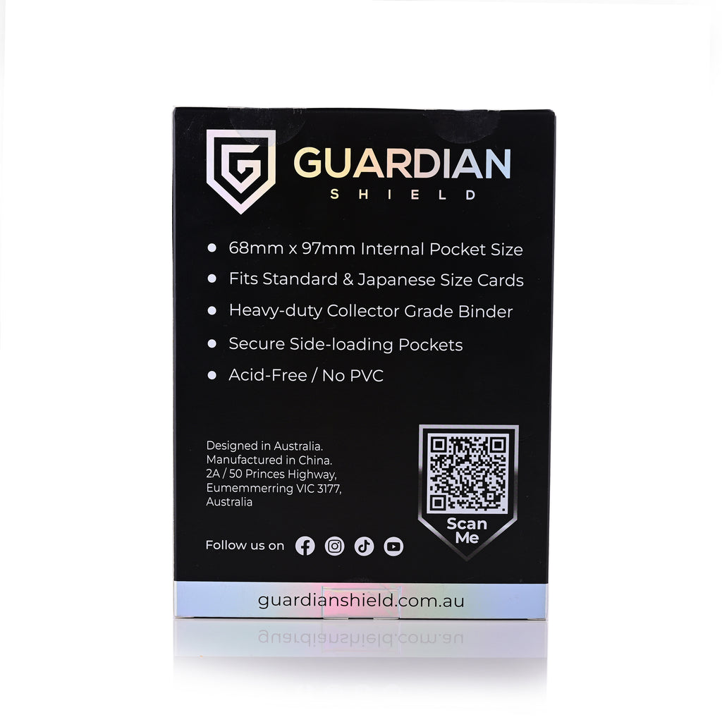 Guardian Shield Zip Binder 4 Pocket Black