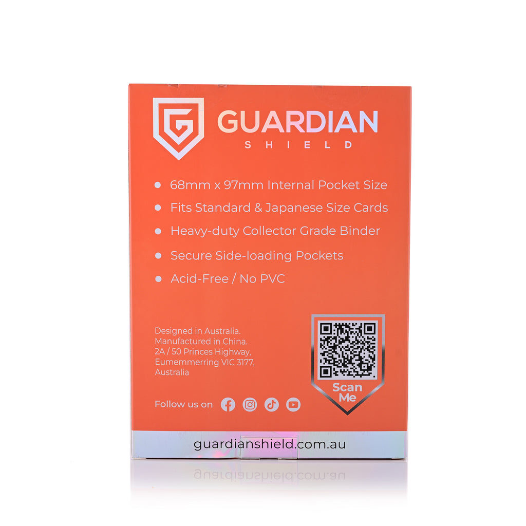 Guardian Shield Zip Binder 4 Pocket Orange