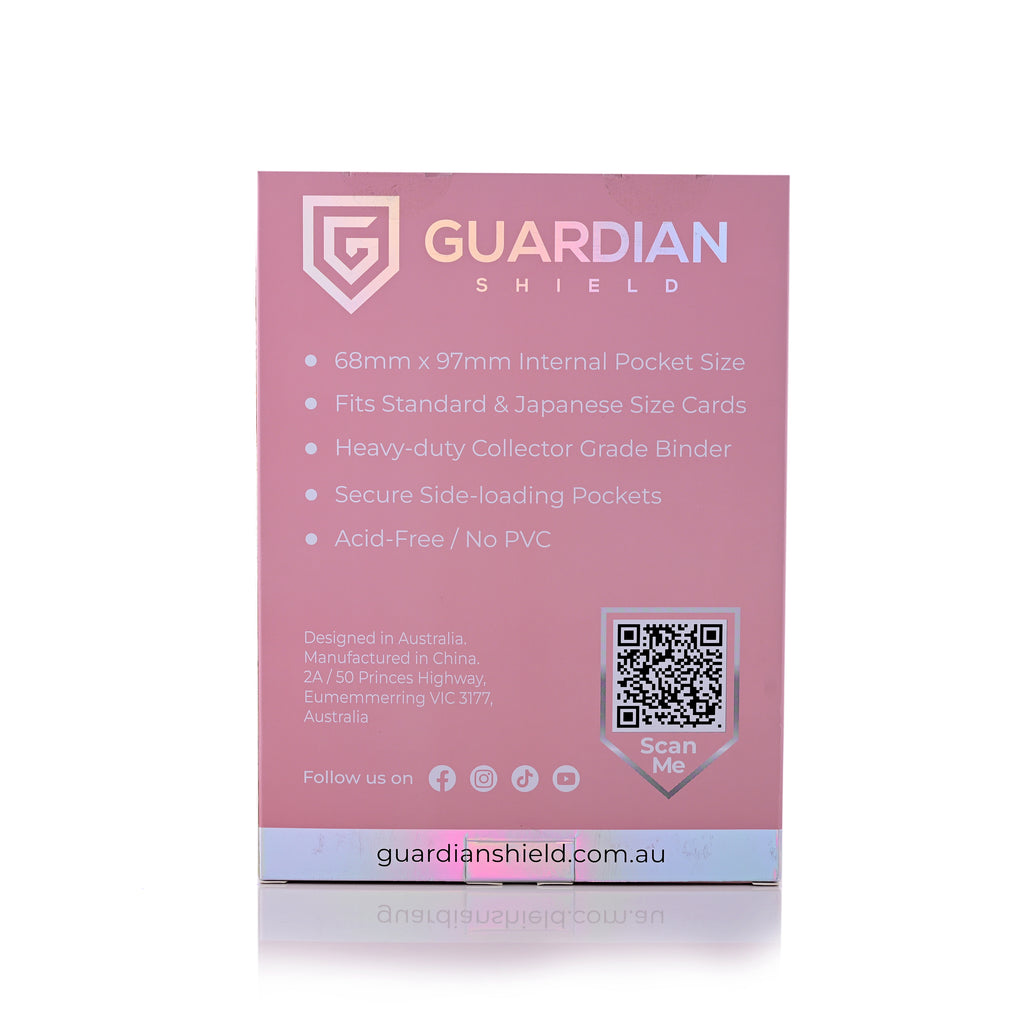 Guardian Shield Zip Binder 4 Pocket Pink