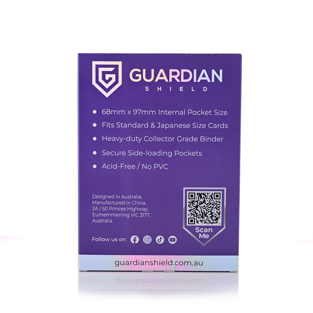 Guardian Shield Zip Binder 4 Pocket Purple