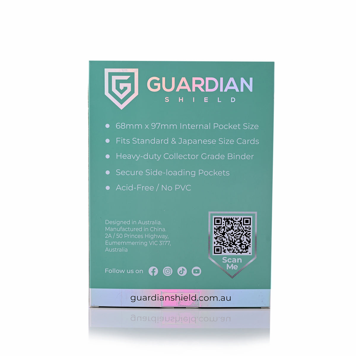 Guardian Shield Zip Binder 4 Pocket Turquoise