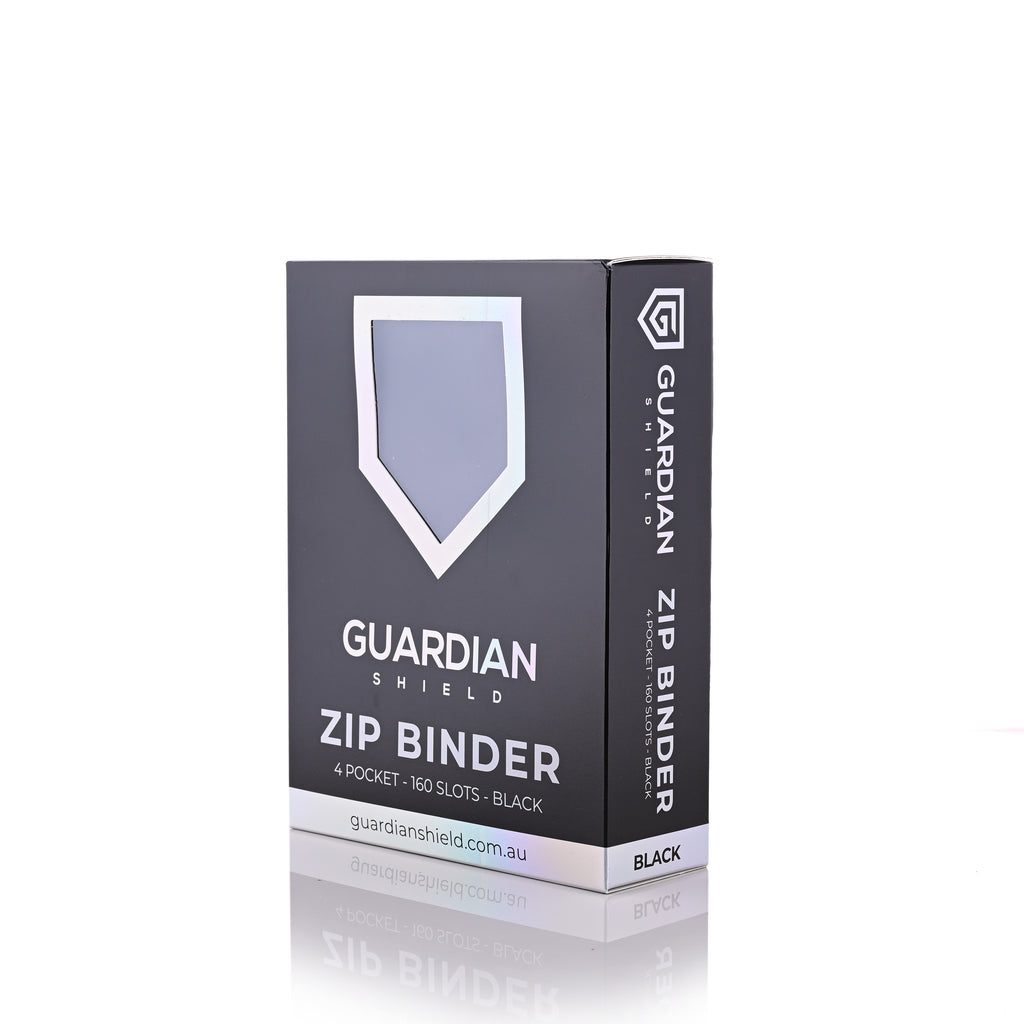 Guardian Shield Zip Binder 4 Pocket Black
