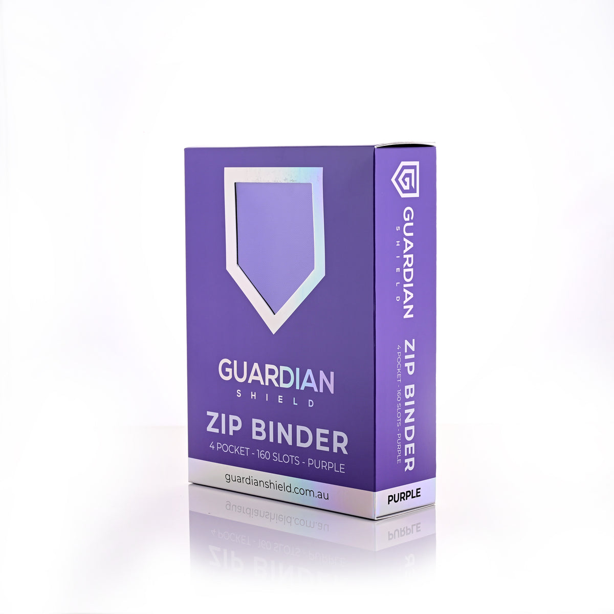 Guardian Shield Zip Binder 4 Pocket Purple