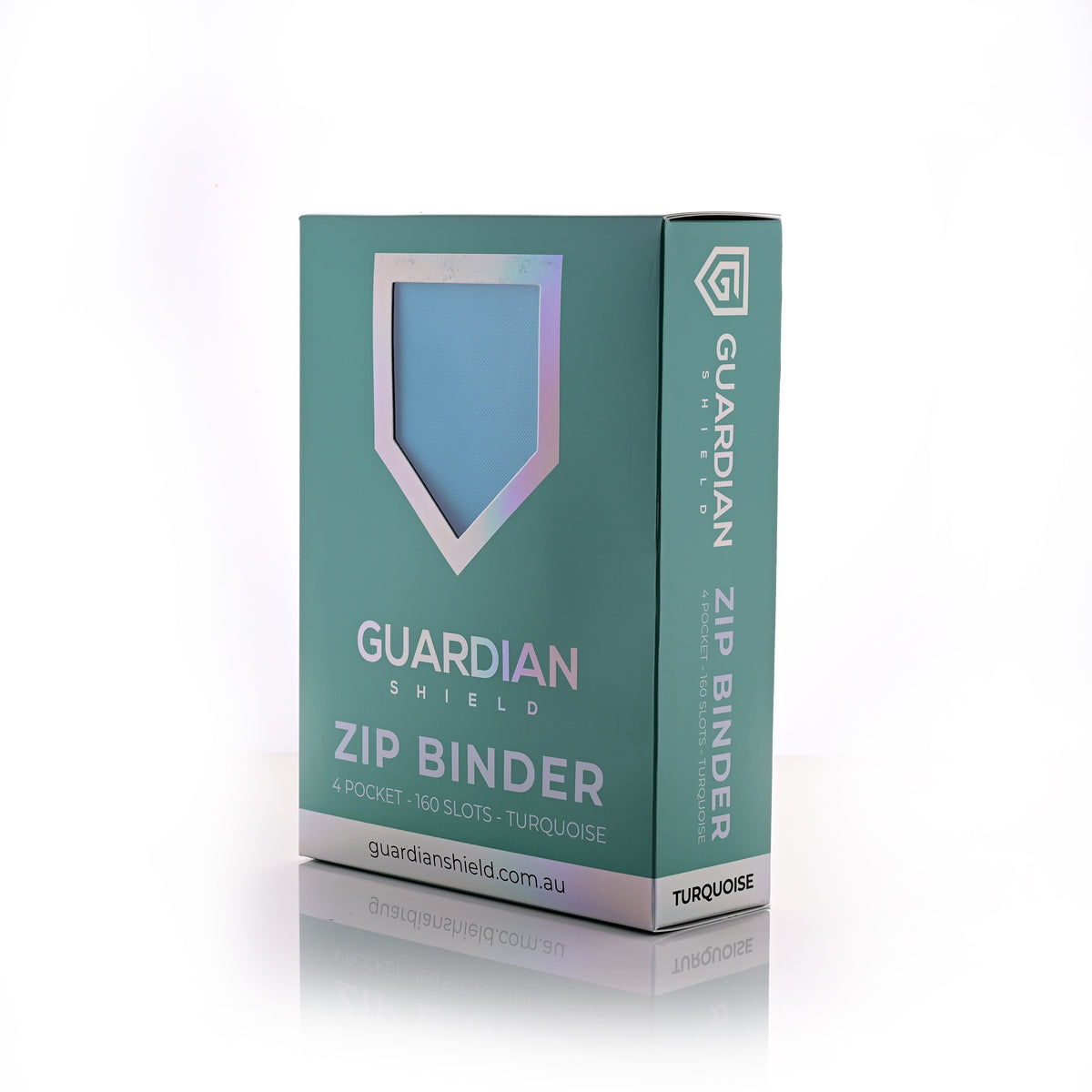 Guardian Shield Zip Binder 4 Pocket Turquoise