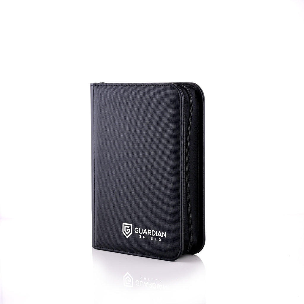 Guardian Shield Zip Binder 4 Pocket Black