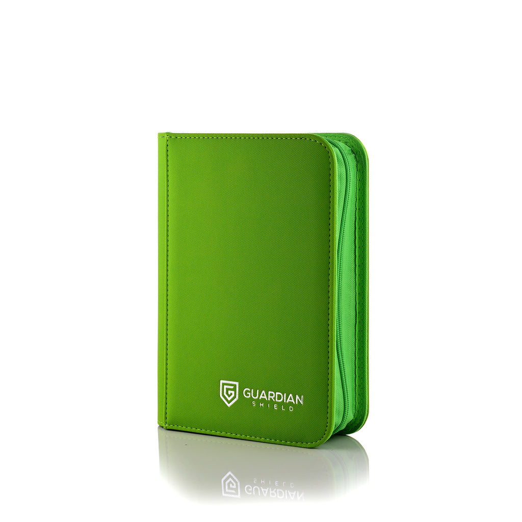 Guardian Shield Zip Binder 4 Pocket Green