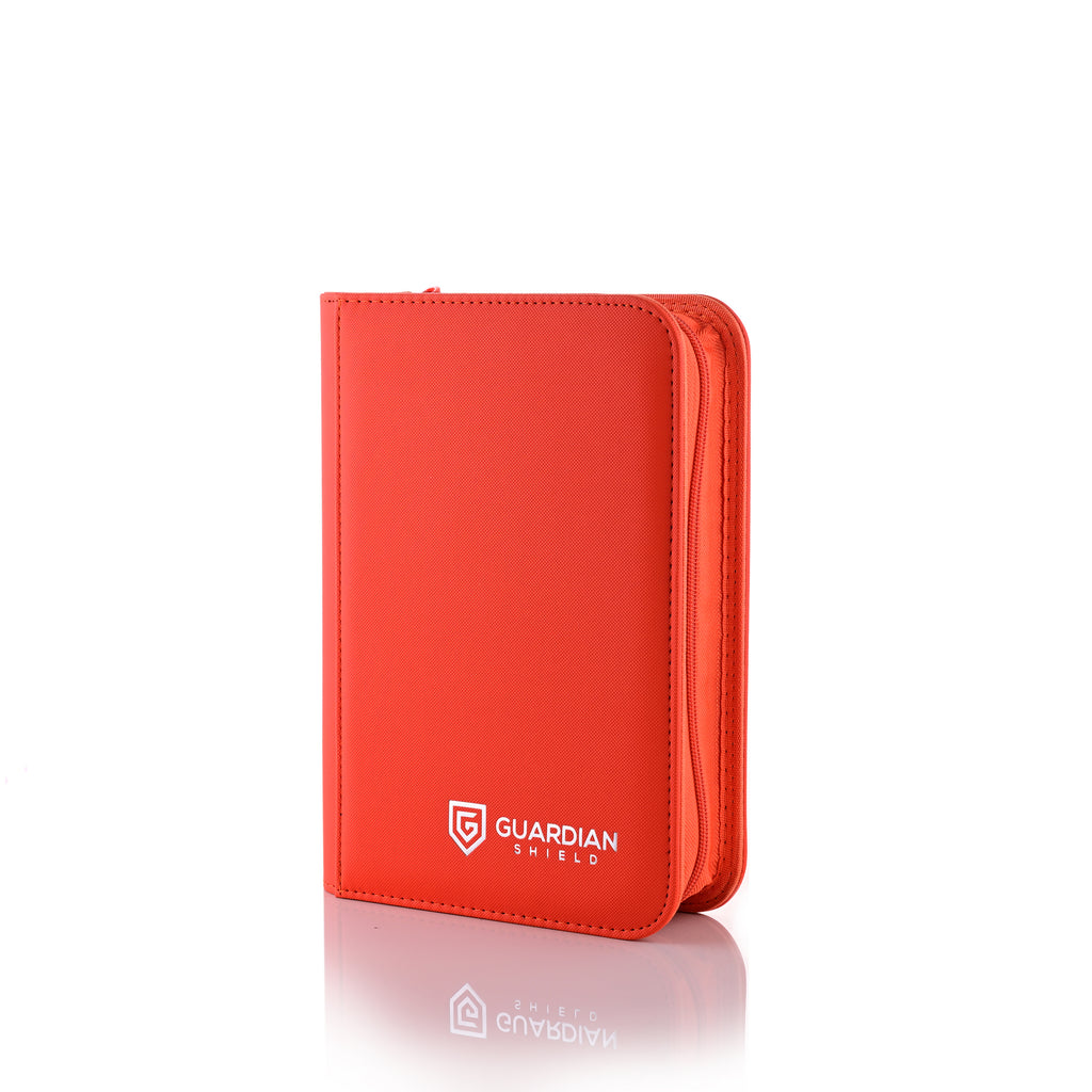 Guardian Shield Zip Binder 4 Pocket Orange