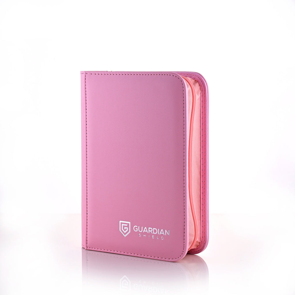 Guardian Shield Zip Binder 4 Pocket Pink