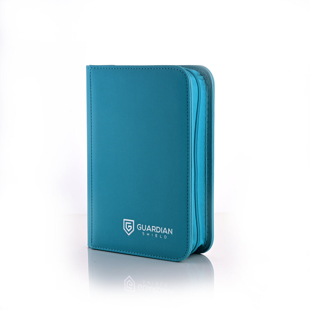 Guardian Shield Zip Binder 4 Pocket Turquoise