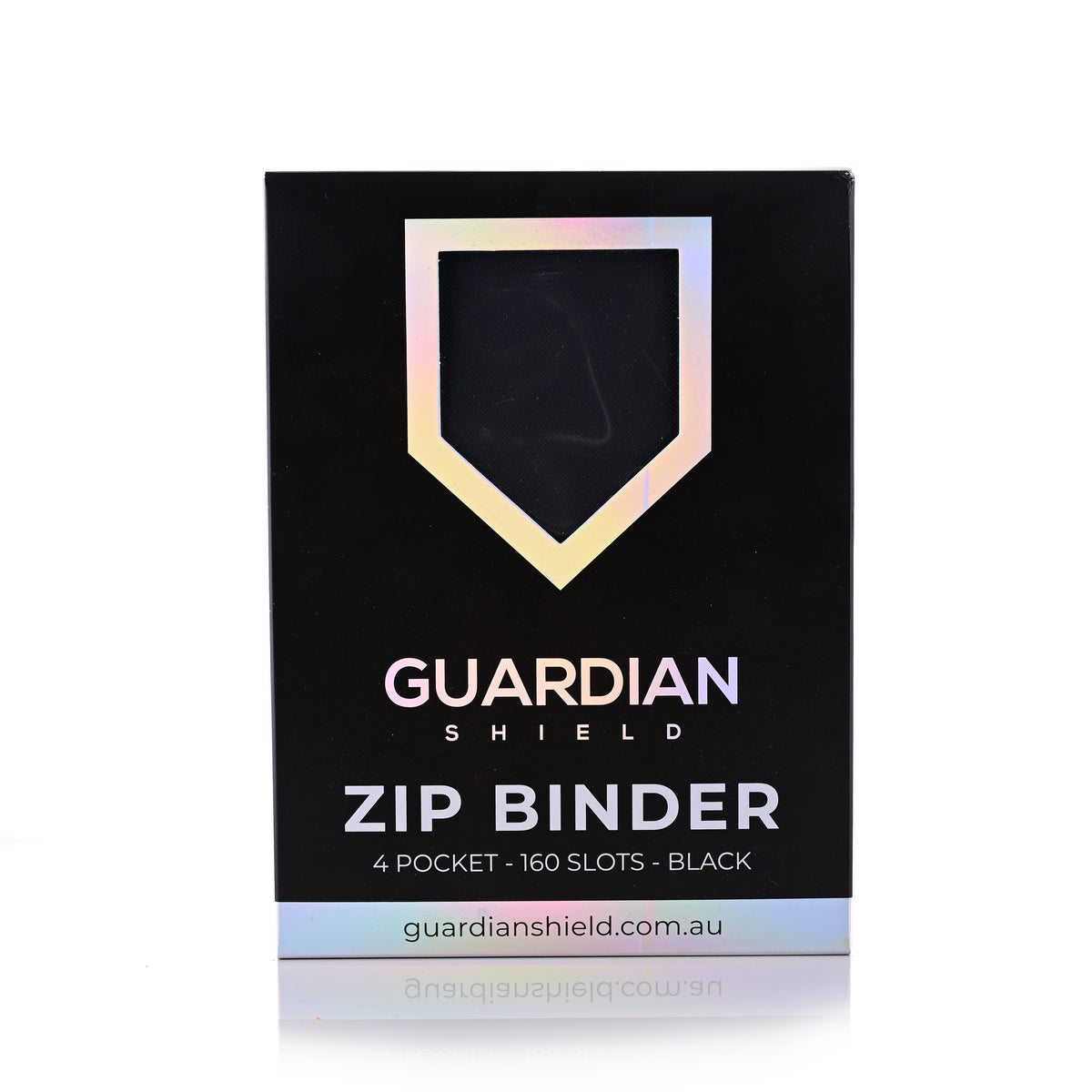 Guardian Shield Zip Binder 4 Pocket Black