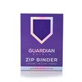 Guardian Shield Zip Binder 4 Pocket Purple