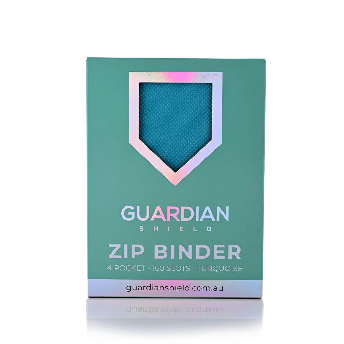 Guardian Shield Zip Binder 4 Pocket Turquoise