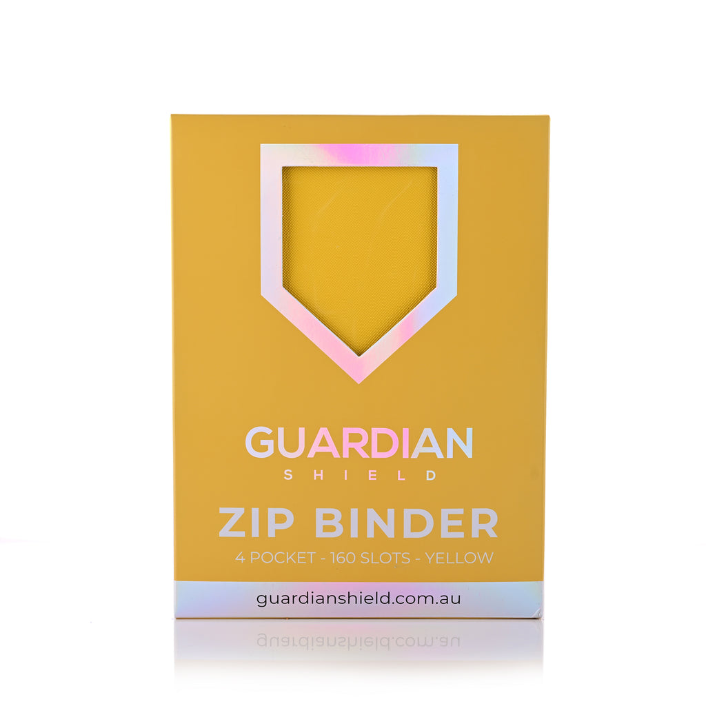 Guardian Shield Zip Binder 4 Pocket Yellow
