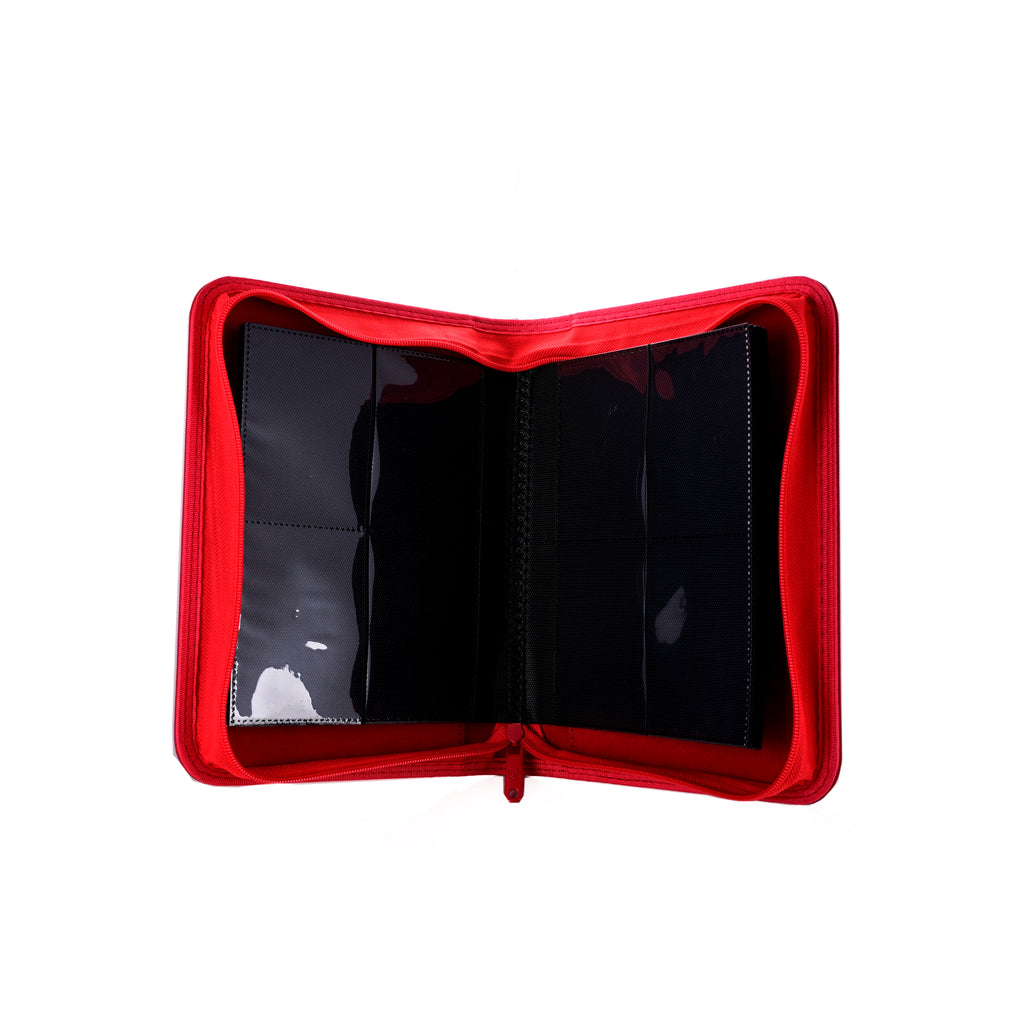 Guardian Shield Zip Binder 4 Pocket Red