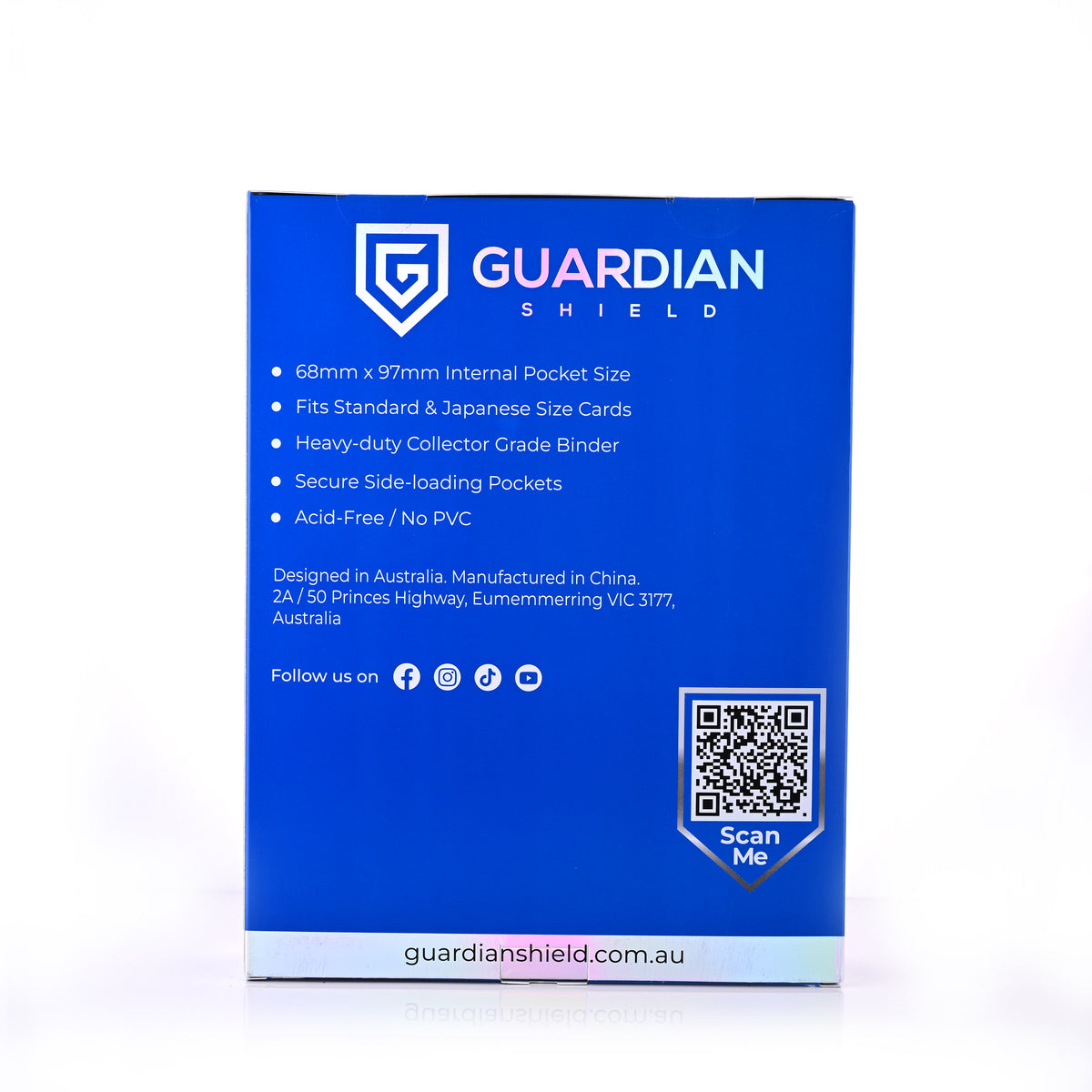 Guardian Shield Zip Binder 9 Pocket Blue