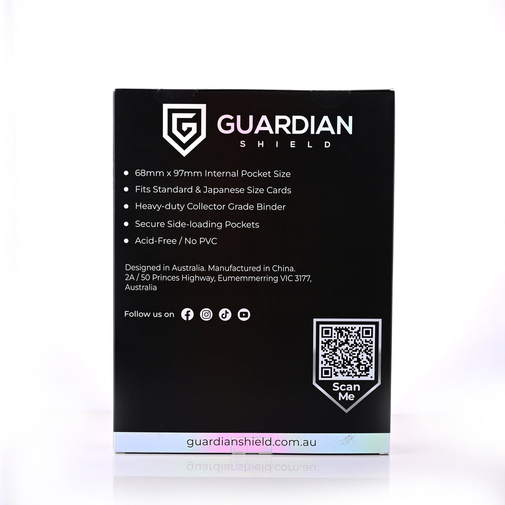 Guardian Shield Zip Binder 9 Pocket Black