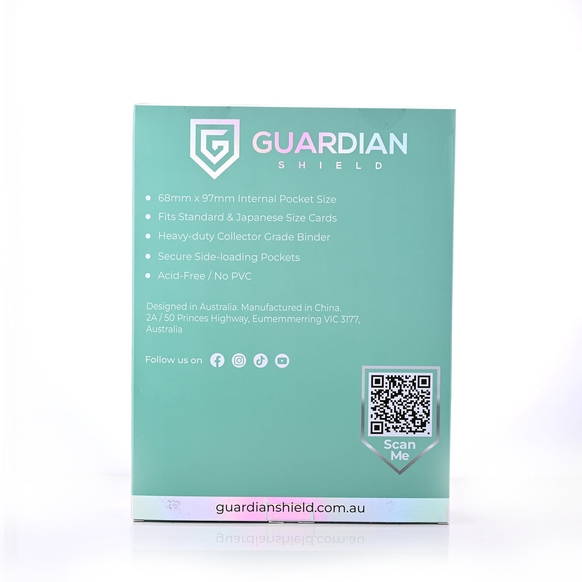 Guardian Shield Zip Binder 9 Pocket Turquoise