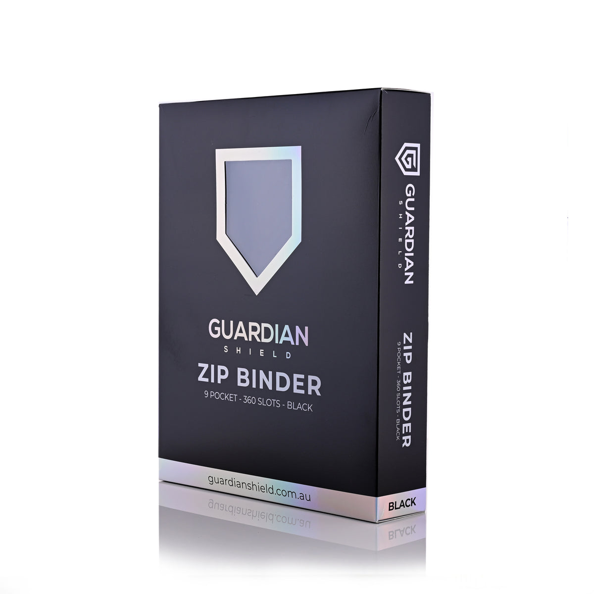 Guardian Shield Zip Binder 9 Pocket Black