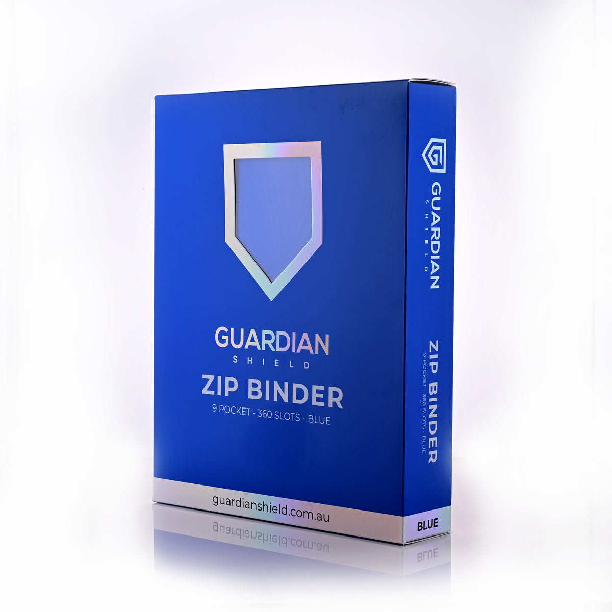 Guardian Shield Zip Binder 9 Pocket Blue